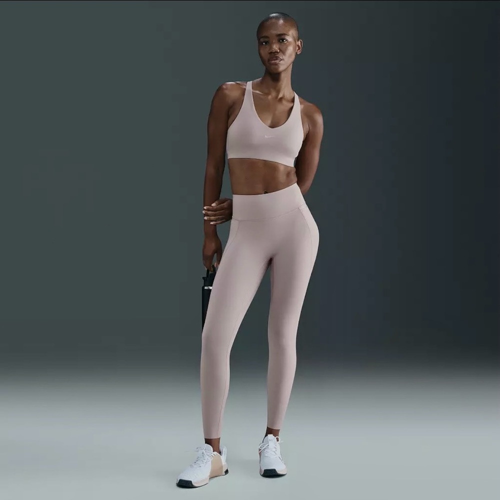 Nike Universa Padded Sports Bra NWT Size Small Malt Mink Brown Color - Picture 2 of 9